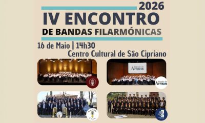 IV Encontro de Bandas Filarmónicas realiza-se em São Cipriano (Resende) a 16 de maio