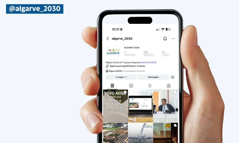 Já segue o Instagram do @algarve_2030 ? Acompanhe os projetos, investimentos e i…