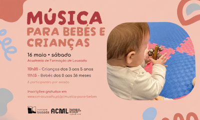 Lousada promove “Música para Bebés e Crianças” aos sábados de manhã na Academia de Formação