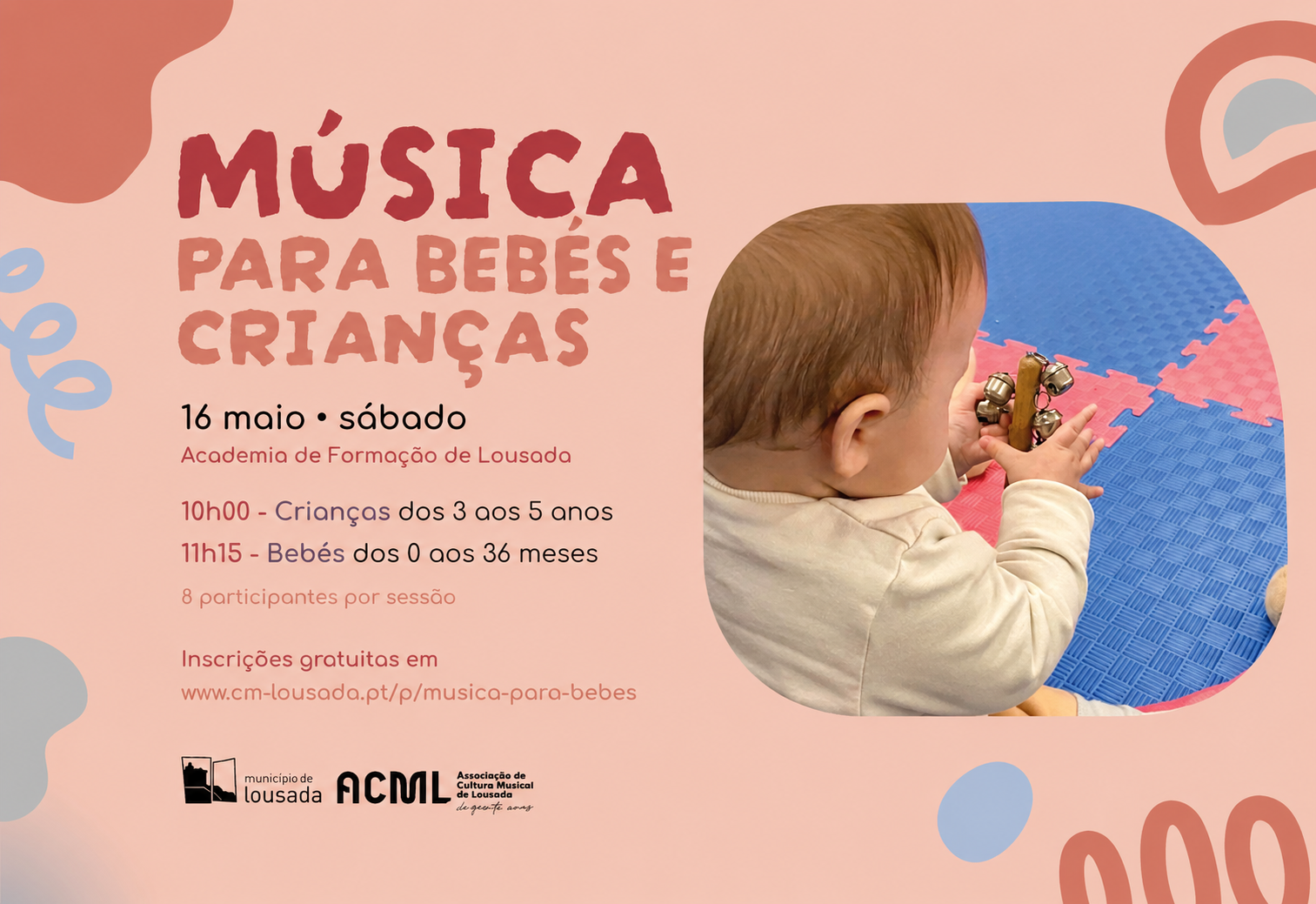 Lousada promove “Música para Bebés e Crianças” aos sábados de manhã na Academia de Formação