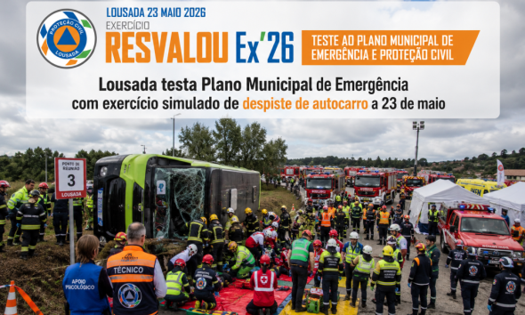 Lousada testa Plano Municipal de Emergência com exercício simulado de despiste de autocarro a 23 de maio