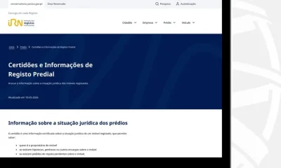 O Ministério da Justiça disponibiliza, através do Instituto dos Registos e do No…