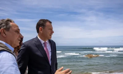 O Primeiro-Ministro visitou a obra de recuperação e estabilização do paredão da …