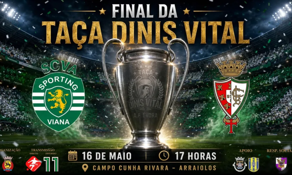 O Sporting de Viana do Alentejo – SCVA disputa, hoje, em Arraiolos, a final da T…