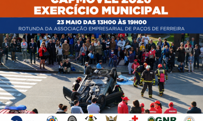 Paços de Ferreira realiza exercício “CapMóvel 2026” a 23 de maio com simulação de acidente envolvendo matérias perigosas