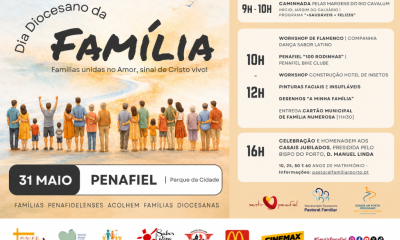 Penafiel acolhe Dia Diocesano da Família a 31 de maio com mais de 5 mil participantes no Parque da Cidade