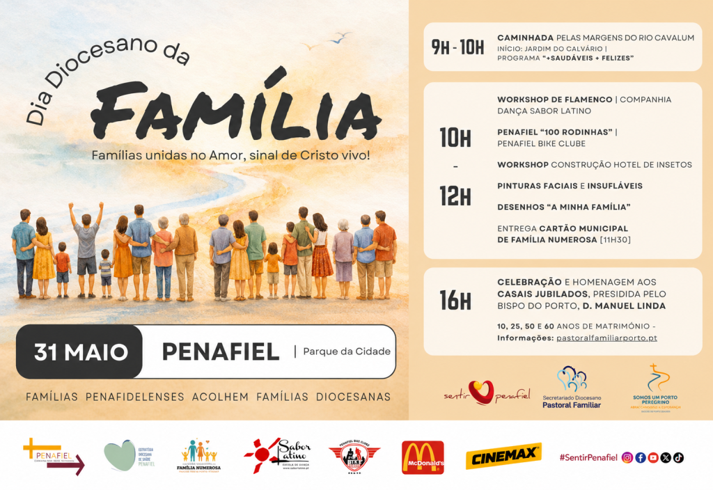Penafiel acolhe Dia Diocesano da Família a 31 de maio com mais de 5 mil participantes no Parque da Cidade