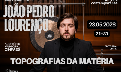 Percussionista cinfanense leva espetáculo multimédia ao Auditório Municipal de Cinfães