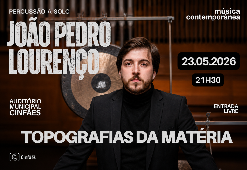 Percussionista cinfanense leva espetáculo multimédia ao Auditório Municipal de Cinfães