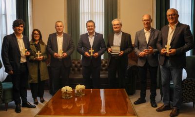 Presidente da Câmara de Paredes recebe D. Vitorino Soares em visita pastoral aos Paços do Concelho