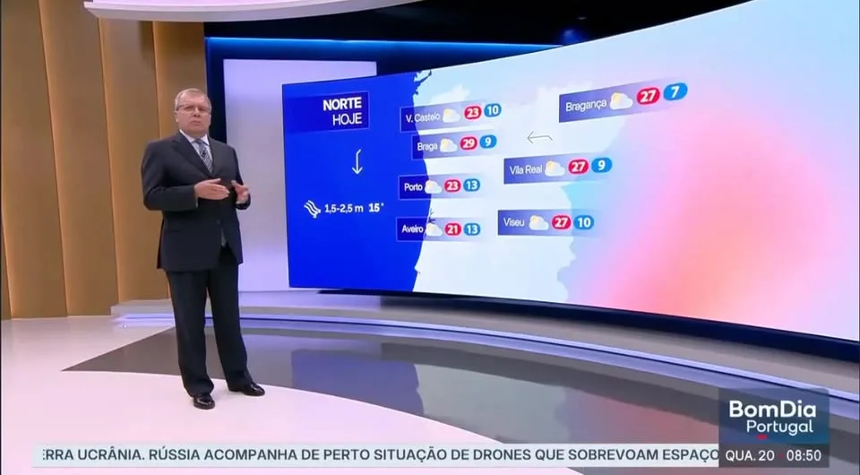 Previsão do estado do tempo 
RTP 1, 20-5-2026

Informação sempre atualizada em …