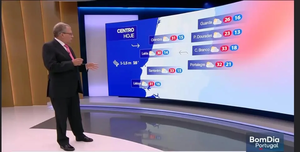 Previsão do estado do tempo 
RTP 1, 25-5-2026
Informação sempre atualizada em w…