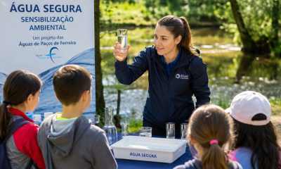 Projeto “Água Segura” das Águas de Paços de Ferreira é finalista dos Prémios Essência do Ambiente na categoria “Sensibilização Ambiental”