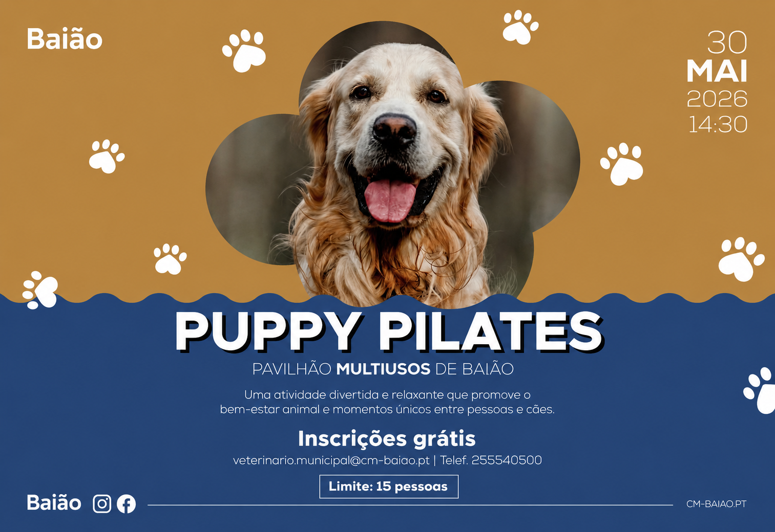 “Puppy Pilates” junta exercício e adopção responsável em Baião