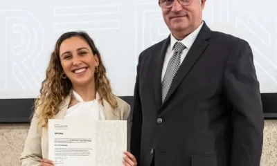 Raquel Morgado é uma das vencedoras do Prémio de Melhor Tese de Mestrado do conc…