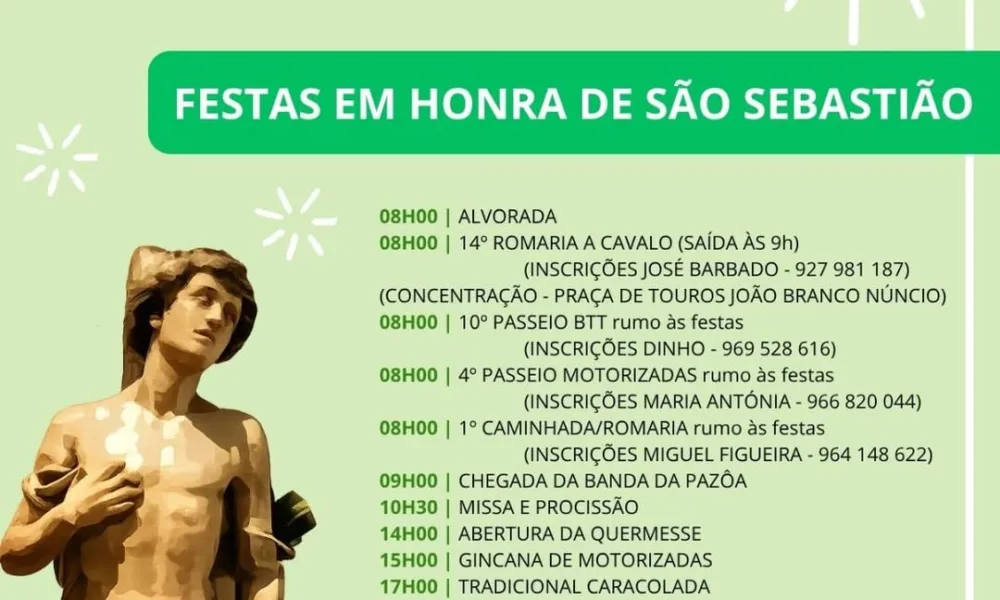 Santa Catarina recebe Festas em Honra de São Sebastião 

A aldeia de Santa Cata…