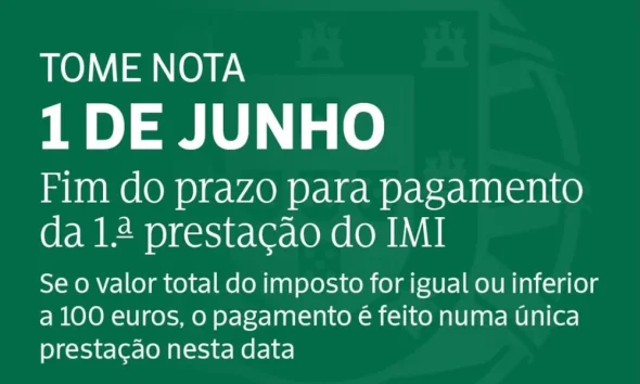 Se é proprietário, não se esqueça que o prazo para pagamento do Imposto Municipa…