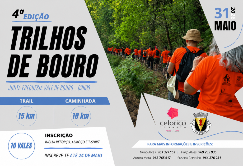 Trilhos de Bouro regressam a Celorico de Basto com percursos de caminhada e trail pela natureza