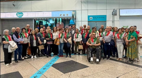 Último grupo de seniores de Paços de Ferreira recebido no Aeroporto do Porto após viagem a Lisboa
