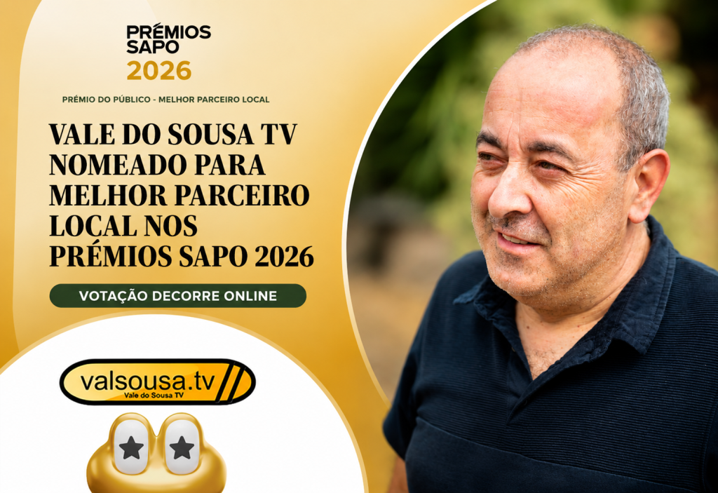Vale do Sousa TV nomeada para Melhor Parceiro Local nos Prémios SAPO 2026; votação decorre online