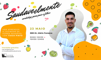 Workshop “Saudavelmente” ensina pais e filhos a cozinhar de forma saudável em Lousada a 23 de maio