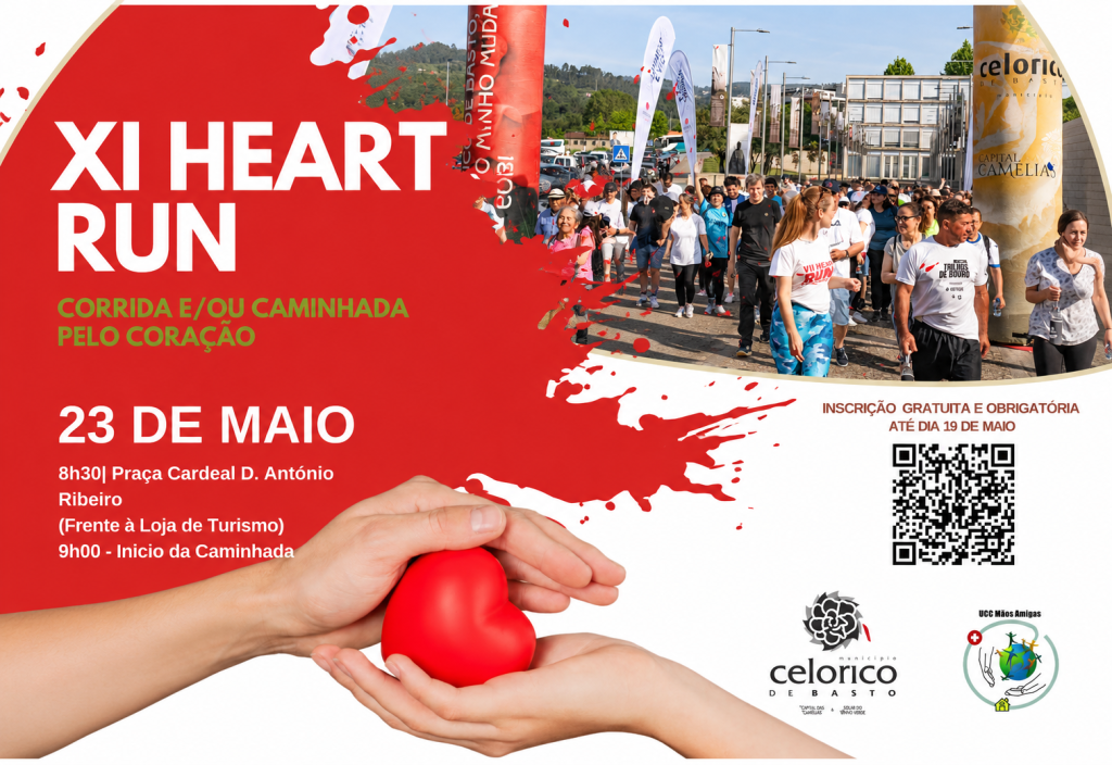 XI Heart Run: Celorico de Basto promove corrida e caminhada pelo coração a 23 de maio