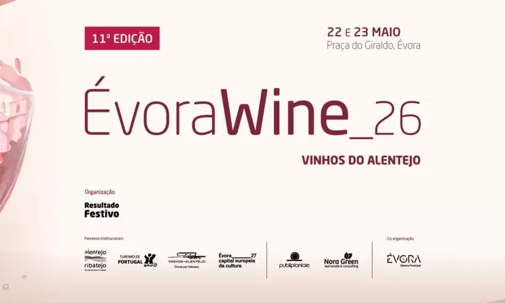 ÉvoraWine 2026 regressa ao centro histórico para celebrar a cultura vitivinícola do Alentejo