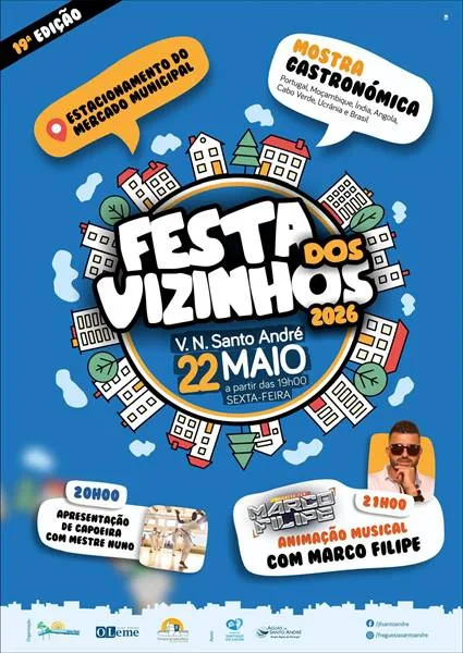 Vila Nova de Santo André celebra Festa dos Vizinhos com gastronomia multicultural