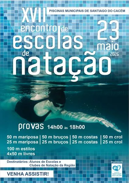 Piscinas Municipais de Santiago do Cacém acolhem Encontro de Escolas de Natação