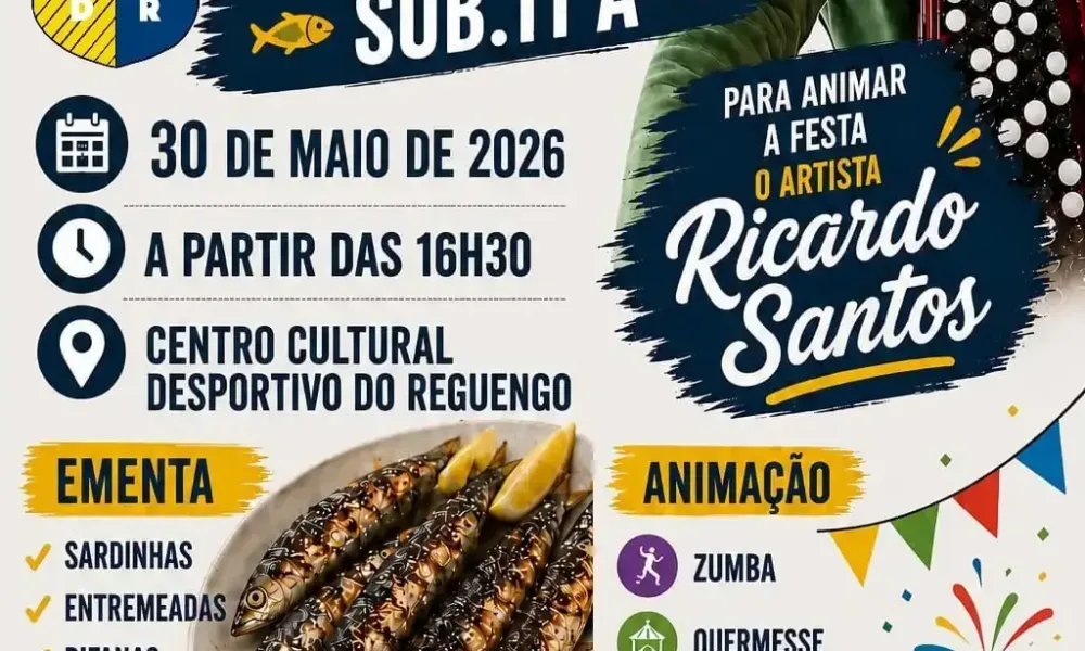 Reguengo acolhe Sardinhada Solidária para apoiar sub-11 do Clube Desportivo Portalegrense