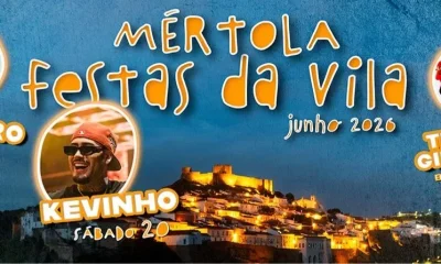 Mértola: Os Quatro e Meia e Kevinho integram o cartaz das Festas da Vila 2026