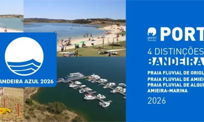 Portel conquista pleno de Bandeiras Azuis com distinção inédita para a Praia de Oriola