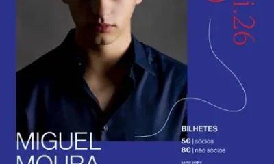 Miguel Moura leva música portuguesa às “C”extas de Cultura em Vila Nova de Santo André