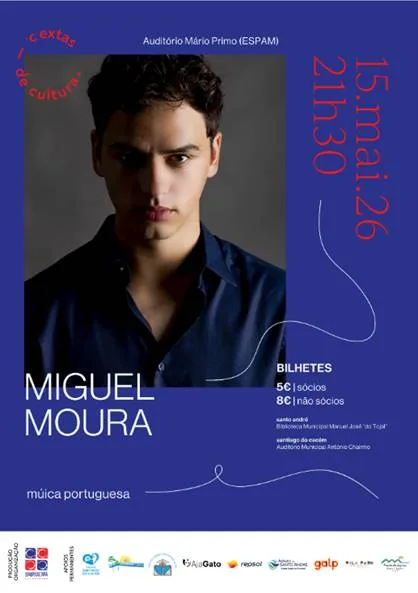 Miguel Moura leva música portuguesa às “C”extas de Cultura em Vila Nova de Santo André