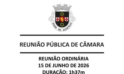 Reunião Ordinária da Câmara Municipal de Viana do Alentejo | 15 de junho de 202…