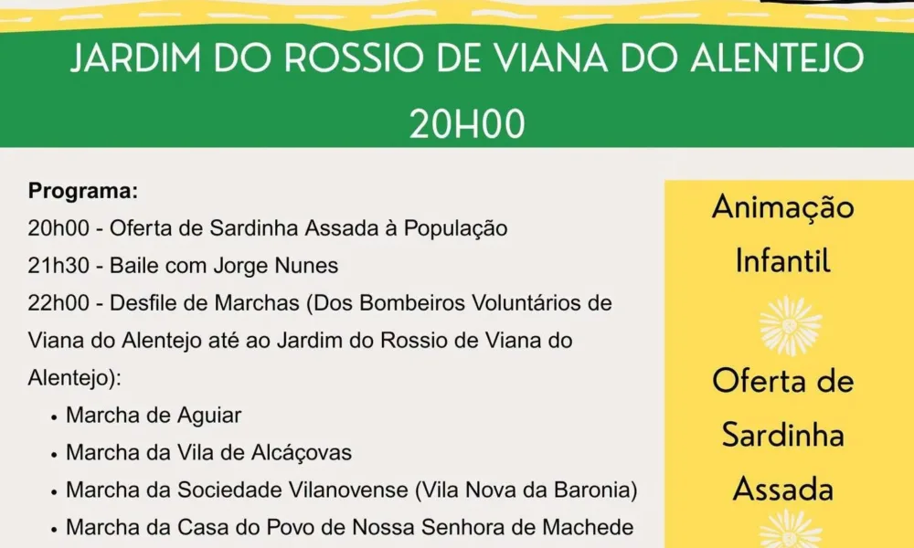 Agenda de fim de semana no concelho…