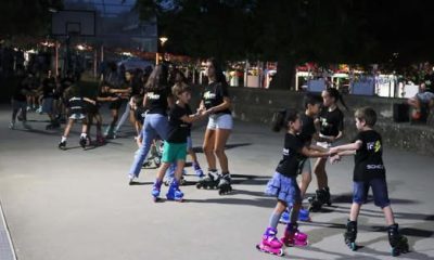 Jovens da Associação Freestyle Iceshow Arronches mostraram dotes para a patinage…