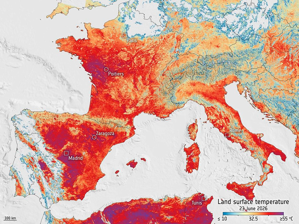 Europa em alerta: Temperaturas extremas