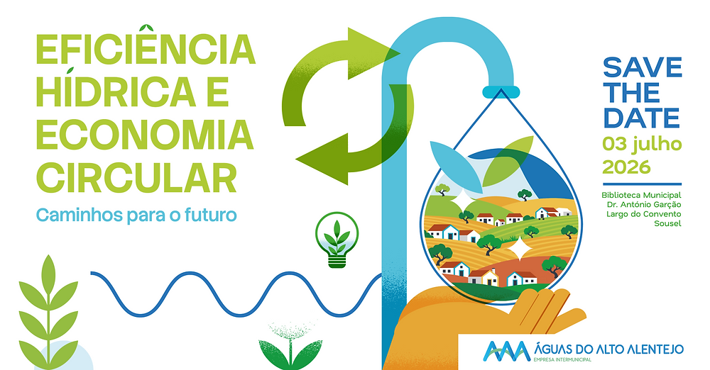 Sousel recebe conferência sobre eficiência hídrica e economia circular.