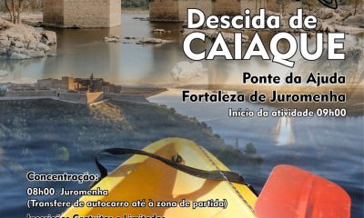 Descida de Caiaque 
 7 de junho 
Ponte da Ajuda  Fortaleza de Juromenha 

 Inscr…