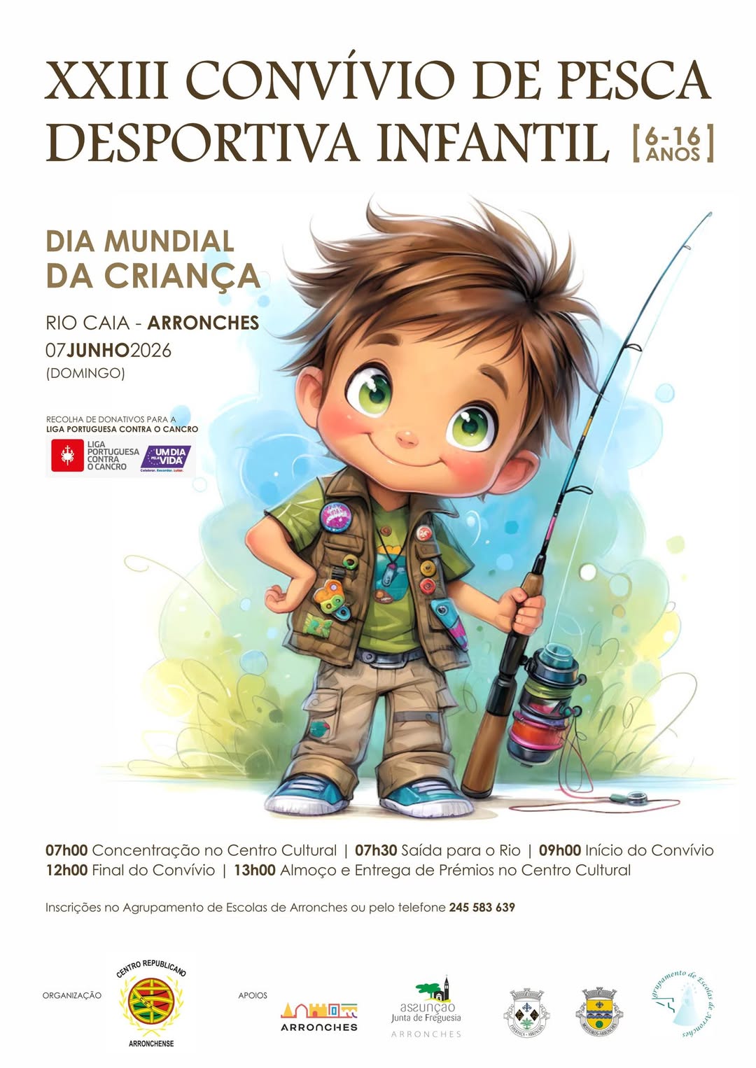 XXIII CONVÍVIO DE PESCA DESPORTIVA INFANTIL

(Integrado nas Festas de São João)
…
