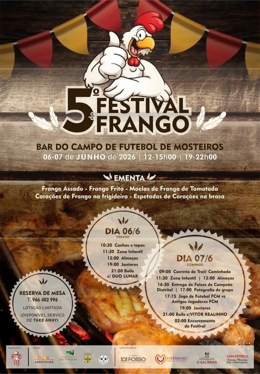 DIVULGAÇÃO

5.º FESTIVAL DO FRANGO

Dias 6 e 7 de junho (sábado e domingo), no C…