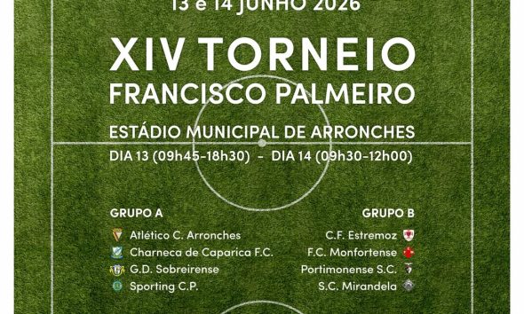 XIV TORNEIO FRANCISCO PALMEIRO

(Integrado nas Festas de São João)

Dias 13 e 14…