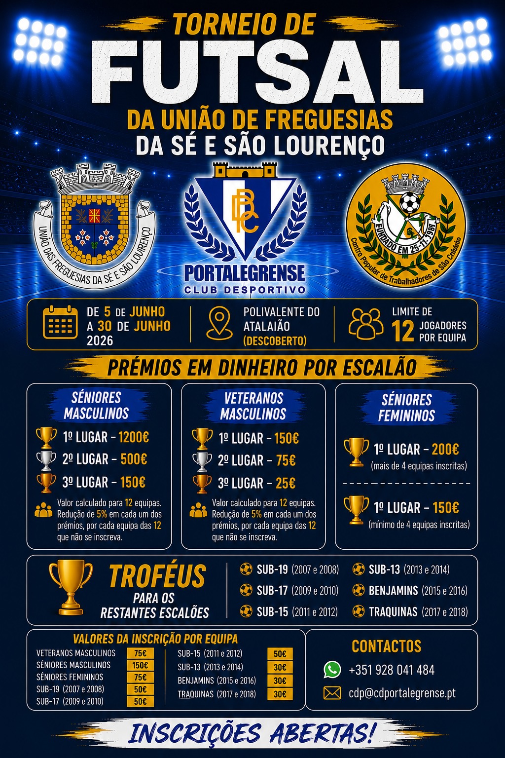 DIVULGAÇÃO DE ATIVIDADES A DECORRER NO CONCELHO
Com o apoio do Município de Por…