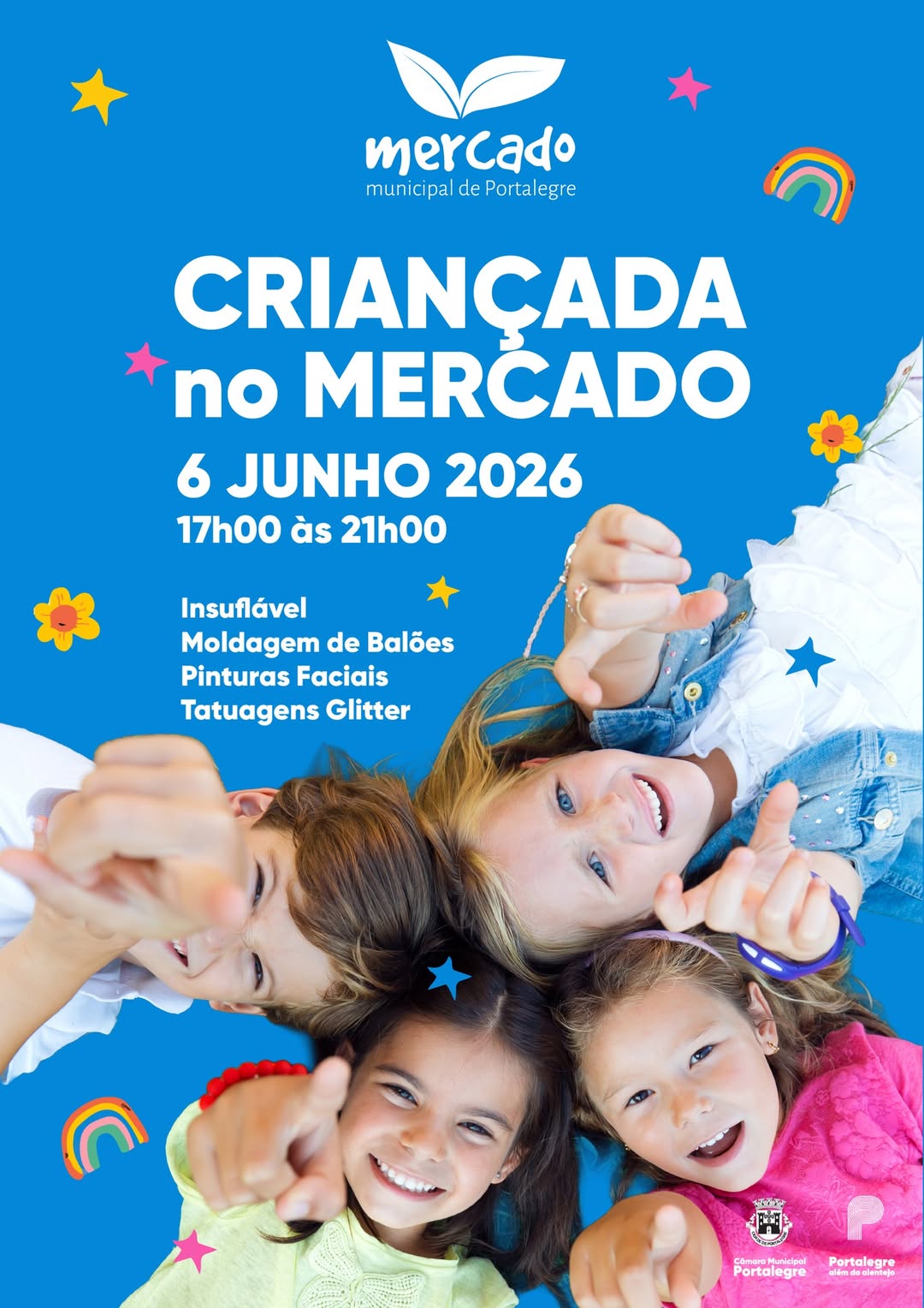 “Criançada no Mercado”, dia 6 de junho, a partir das 17h00, no Mercado Municipal…