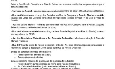 𝗜𝗡𝗙𝗢𝗥𝗠𝗔𝗖̧𝗔̃𝗢 
Rossio de S. Brás – Feira de S. João 2026

Condicionamentos na ci…