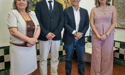 O Presidente da Câmara Municipal de Évora, Carlos Zorrinho, recebeu hoje nos Paç…
