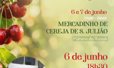 As cerejas de São Julião vêm à cidade 

Nos dias 6 e 7 de junho, entre as 17h00…