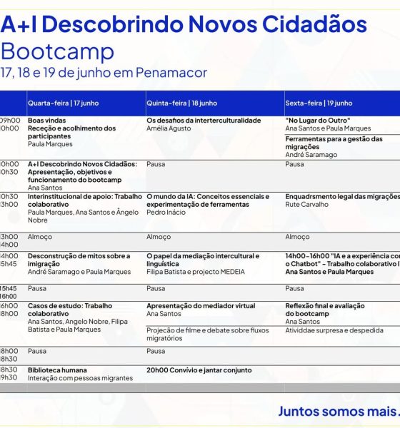 Penamacor recebe o II Bootcamp A+I – Descobrindo Novos Cidadãos

O Município de …