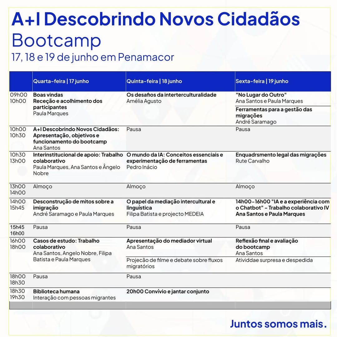 Penamacor recebe o II Bootcamp A+I – Descobrindo Novos Cidadãos

O Município de …